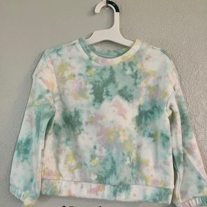 4T girls tie dye sweater